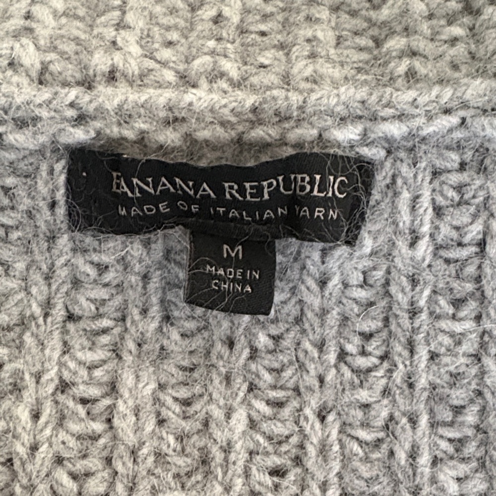 Banana Republic Italian Yarn Sweater in Gray